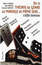 DE LA THEORIE DU GENRE AU MARIAGE DE MEME S EXE L-EFFET DOMINO - Béatrice Bourges - PEUPLE LIBRE