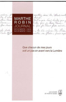 MARTHE ROBIN - JOURNAL - DECEMBRE 1929 / NO VEMBRE 1932 - Marthe ROBIN - DANGLES