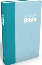 BIBLE SEGOND NEG COMPACTE - COUVERTURE SOUPLE, TOILE DUO BLEU LAGON ET BLEU CIEL - SEGOND NEG 1979 - MAISON BIBLE