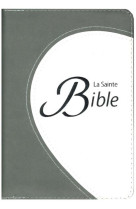 BIBLE COMPACTE SEGOND 1910 / MODELE SOUPLE, DUOTONE GRIS, RUBAN MARQUE PAGE, TRANCHE ARGENTEE, FERME - VERSION SEGOND 1910 - CLC26