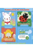 PREMIERS LIVRES DES TOUT-PETITS  -  COFFRET BLEU  -  DES LIVRES TOUT DOUX POUR LES PETITES MAINS ! - COLLECTIF - Piccolia