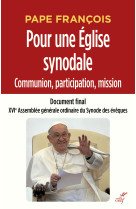 POUR UNE EGLISE SYNODALE COMMUNION, PARTICIPATION, MISSION -  Xvi assemblea gen. - CERF