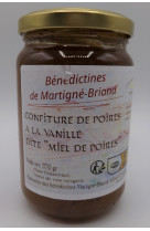 Confiture poires a la vanille, pot de 370gr