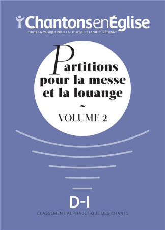 RECUEIL PARTITIONS - CHANTONS EN EGLISE 1000 CHANTS VOL 2 - COLLECTIF - NC