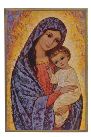 ICONE VIERGE DE LA LUMIERE 30*40CM -   - CLEMENCES