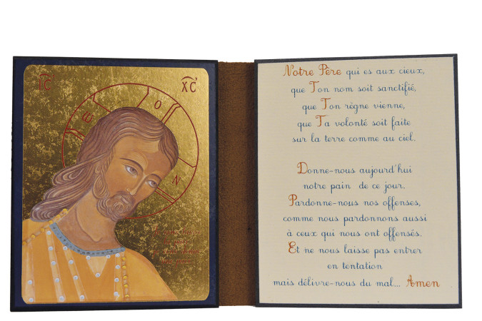 DIPTYQUE OR CHRIST AMOUR ET SAGESSE HT13CM -   - CLEMENCES