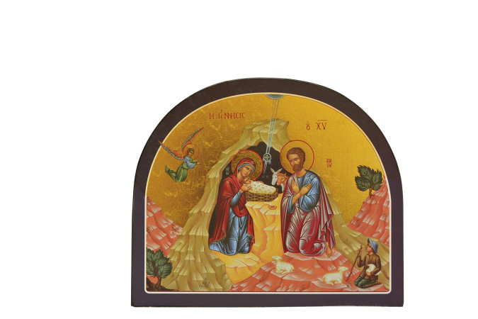 ICONE LA SAINTE FAMILLE A NOEL / 15*18 CMS -   - CLEMENCES