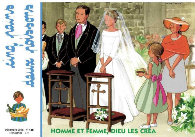 CINQ PAINS DEUX POISSONS N0 138 / HOMME ET FEMME, DIEU LES CREA - MISSION THERESIENNE - NC