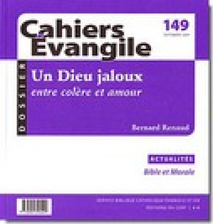 UN DIEU JALOUX ENTRE COLERE ET AMOUR - COLLECTIF - CERF