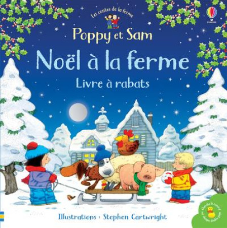 POPPY ET SAM - NOEL A LA FERME - LIVRE A RABATS - CARTWRIGHT/TAPLIN - NC