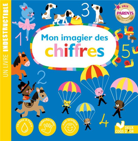 MON IMAGIER DES CHIFFRES - LIVRE INDESTRUCTIBLE - GWE - HACHETTE