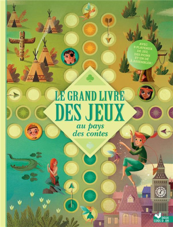 GRAND LIVRE DES JEUX AU PAYS DES CONTES - LIVRE AVEC PLATEAUX ET PIONS - LANG ANNA - HACHETTE