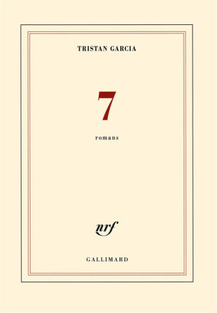 7 PRIX LIVRE INTER 2016 - GARCIA TRISTAN - Gallimard