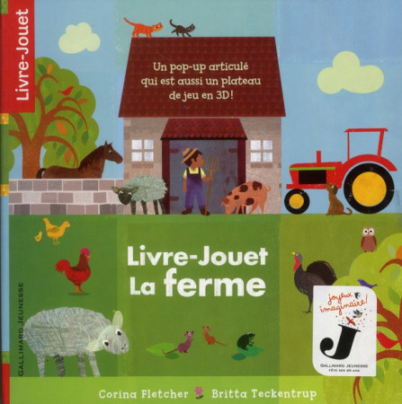 LIVRE-JOUET LA FERME - FLETCHER/TECKENTRUP - GALLIMARD