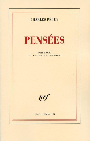 PENSEES - PEGUY CHARLES - GALLIMARD