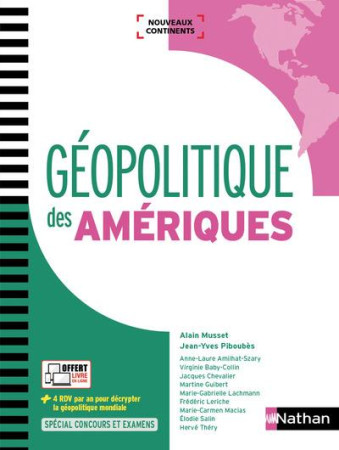 GEOPOLITIQUE DES AMERIQUES (NOUVEAUX CONTINENTS) - 2017 - COLLECTIF - Nathan