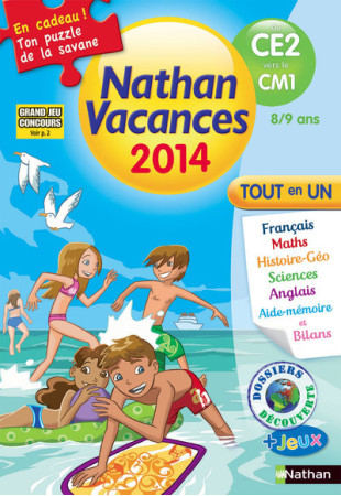 CAHIER DE VACANCES 2014 TOUT EN UN CE2/CM1 - Pascale Chavanette-Iglesia - NATHAN