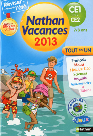 CAHIER DE VACANCES 2013 TOUT EN UN CE1/CE2 - Pierre Colin - NATHAN