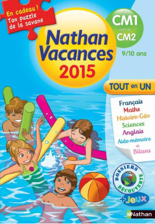 CAHIER DE VACANCES 2015 PRIMAIRE CM1/CM2 - COLLECTIF - Nathan