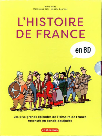 COFFRET HISTOIRE DE FRANCE EN BD - DOMINIQUE JOLY / BRU - CASTERMAN