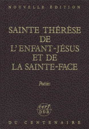 NOUVELLE EDITION DU CENTENAIRE T5 LES POESI ES - THERESE DE LISIEUX - CERF