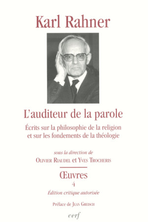 AUDITEUR DE LA PAROLE - Karl Rahner - CERF