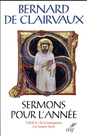 SERMONS POUR L-ANNEE TOME II.1 - DE CLAIRVAUX B - Cerf