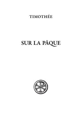 SUR LA PAQUE - TIMOTHEE - CERF