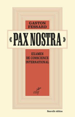 PAX NOSTRA (NED) - FESSARD GASTON - CERF