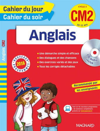 2016 CAHIER DU JOUR CAHIER DU SOIR ANGLAIS CM2 10 11 ANS - XXX - Magnard