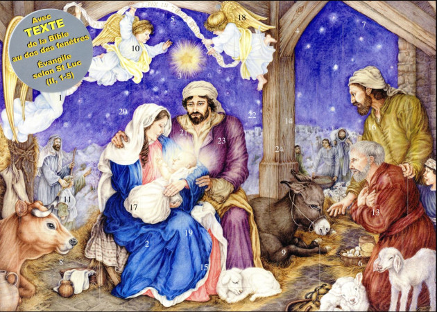 CALENDRIER DE L-AVENT PETIT JESUS EST NE - CAMPINOTI LUCIA - Minedition