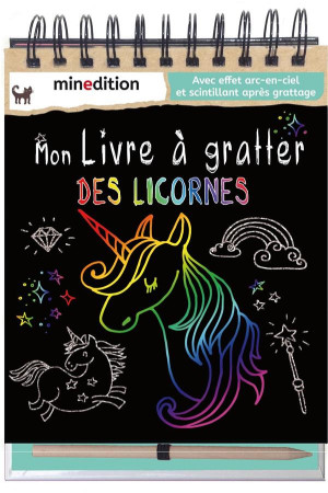 MON LIVRE A GRATTER DES LICORNES - HENSLER CAROLIN - MINEDITION