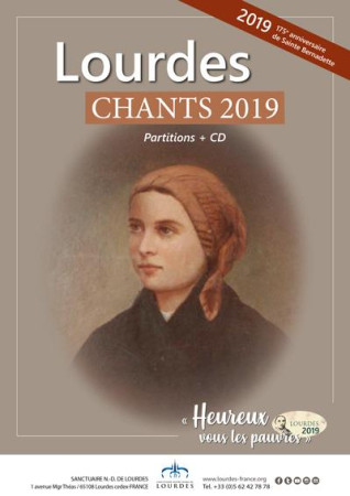 LOURDES / CHANTS 2019 / PARTITIONS + CD - JEAN-PAUL LECOT - BAYARD MUSIQUE