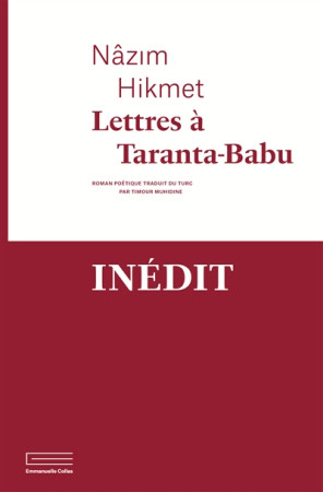 LETTRES A TARANTA BABU - HIKMET NAZIM - DU LUMIGNON