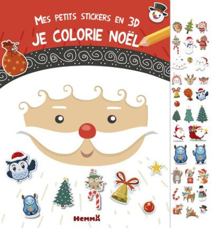 MES PETITS STICKERS EN 3D JE COLORIE NOEL - COLLECTIF - Hemma