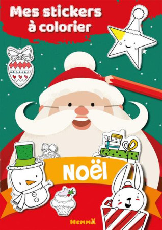 MES STICKERS A COLORIER NOEL - COLLECTIF - HEMMA