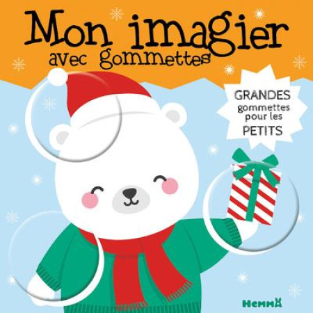 MON IMAGIER AVEC GOMMETTES (NOEL) - COLLECTIF - HEMMA