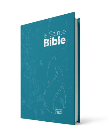 SAINTE BIBLE - BIBLE SEGOND NEG COMPACTE - COUVERTURE RIGIDE IMPRIMEE BLEUE - NEG - MAISON BIBLE