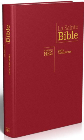 N.T. & PS GROS CARACTERES, RELIE GRENAT - NEG 1979 - MAISON BIBLE