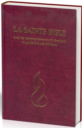 SAINTE BIBLE COMMENTAIRES SCOFIELD  RIGIDE GRENAT - SCOFIELD C.I. - MAISON BIBLE