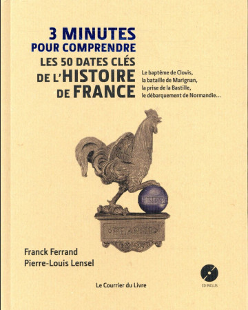 3 MINUTES POUR COMPRENDRE LES 50 DATES CLES DE L-HISTOIRE DE FRANCE - FERRAND FRANCK - Courrier du livre