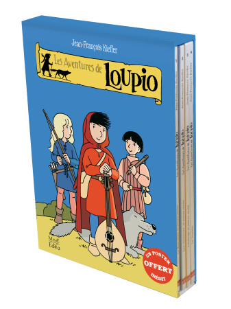 COFFRET 5 TOMES  LES AVENTURES DE LOUPIO - Jean-François Kieffer - MAME