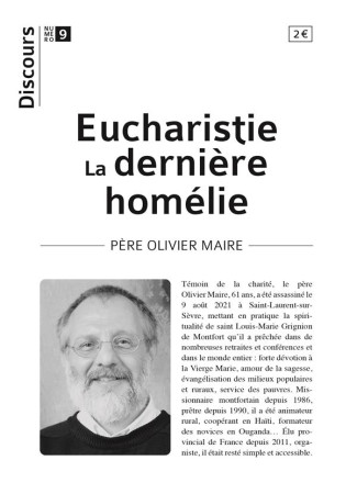 DISCOURS N 9 - EUCHARISTIE LA DERNIERE HOMELIE - PERE OLIVIER MAIRE - TEQUI