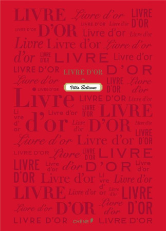 LIVRE D-OR ROUGE GRAND - XXX - Chêne