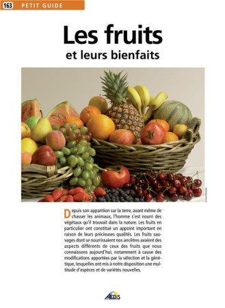 LES FRUITS ET LEURS BIENFAITS - COLLECTIF - AEDIS