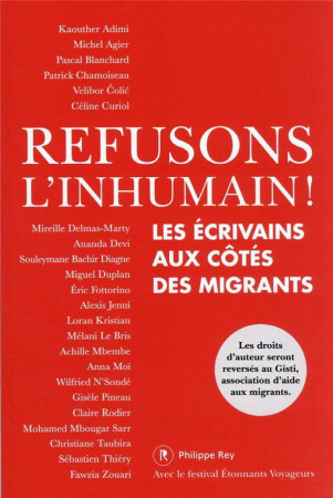 REFUSONS L-INHUMAIN - COLLECTIF - REY