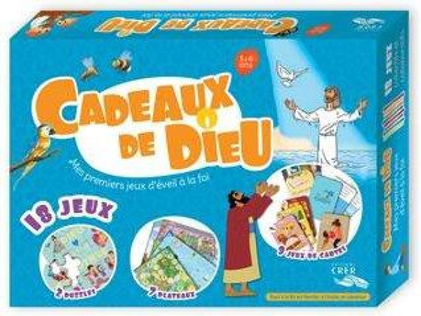 CADEAUX DE DIEU BOITE DE JEUX 2 PUZZLES 7 PLATEAUX 1 LOTO 2 MEMORY ETC. - SDC-DDEC-PASTORALE F - CRER