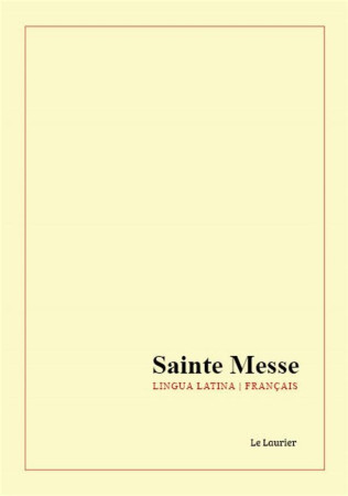 LIVRET DE MESSE - FRANCAIS - LATIN - COLLECTIF - LAURIER