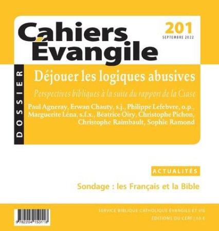 CAHIER EVANGILE N 201 - COLLECTIF - NC