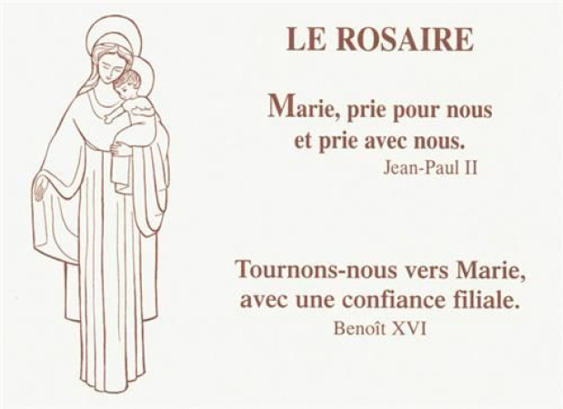 LIVRET ROSAIRE 2A - 0 - ICONE DE MARIE